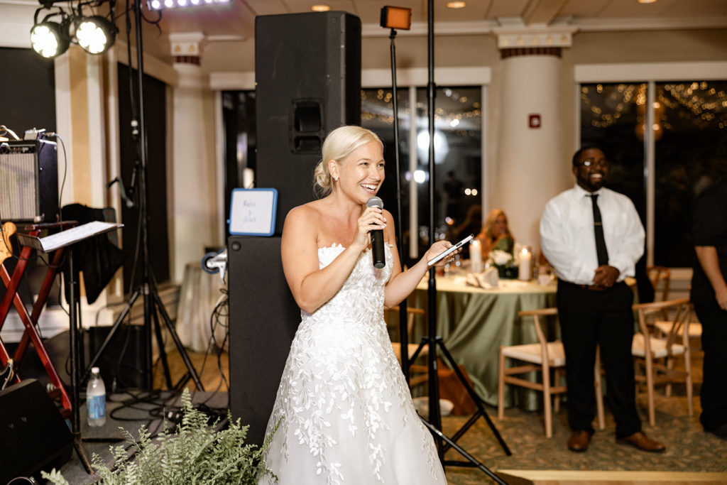 Wedding reception speech